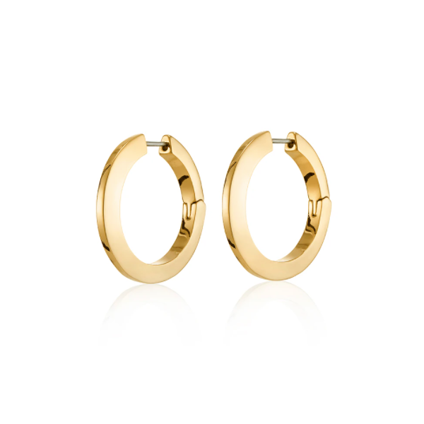 Jenny Bird Toni Gold Hinged Hoop Earrings