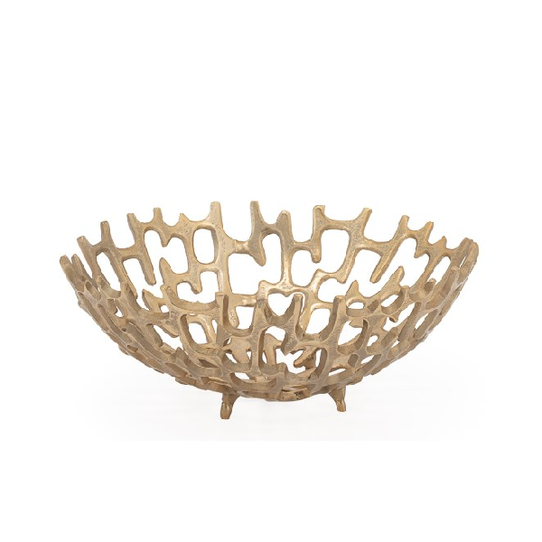 Small Gold Structure Decorative Bowl