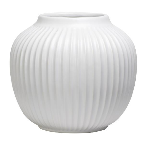 Ceramic Ribbed White Gourd - Medium