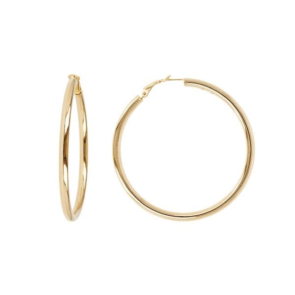 Bronzallure Big Gold Hoop Earrings