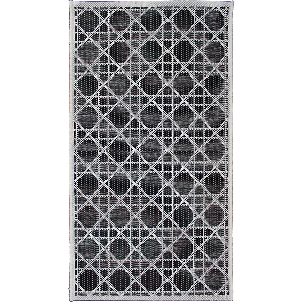 Monaco Griffin Black & Taupe Rug 5 x 8"