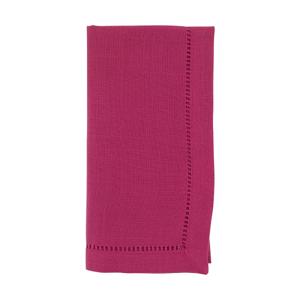 Fuchsia Hemstitched Dinner Napkin