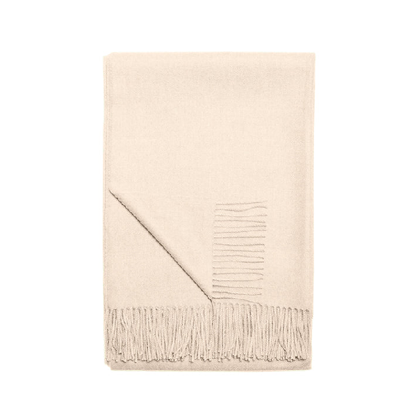 Baby Alpaca Ivory Throw