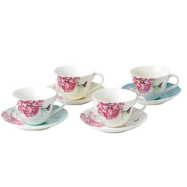 Miranda Kerr Everyday Friendship Set of 4 Teacups & Saucers