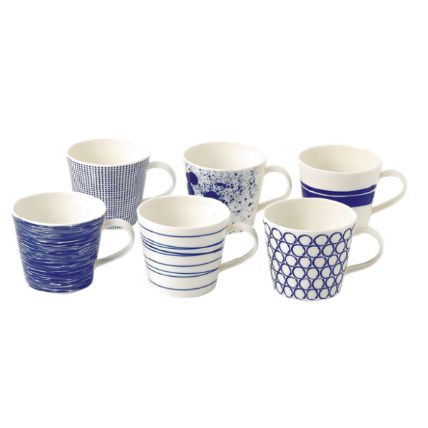 Royal Doulton Pacific Set of 6 Mugs