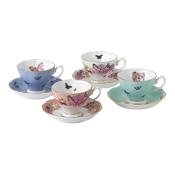 Miranda Kerr Friendship Set of 4 Teacups & Saucers