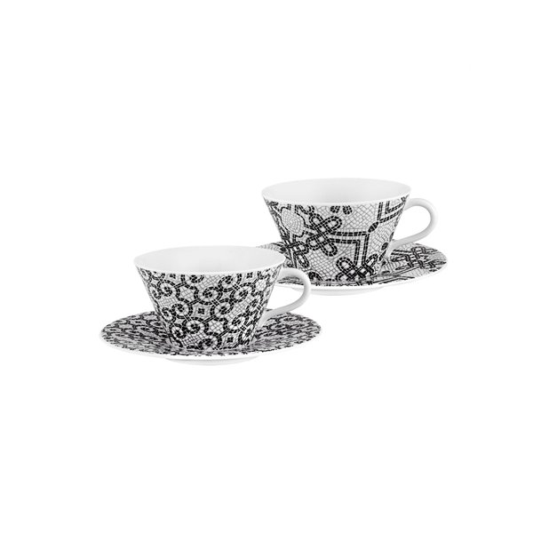 Calcada Portuguesa Teacups and Saucers Set