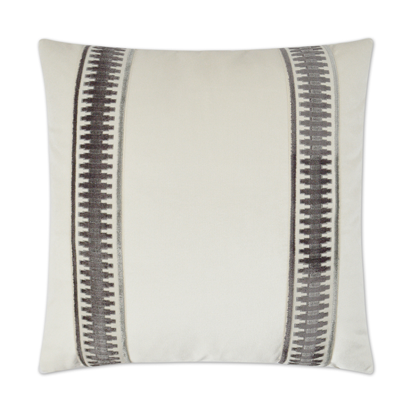 Tibes Square Stripes Grey Pillow
