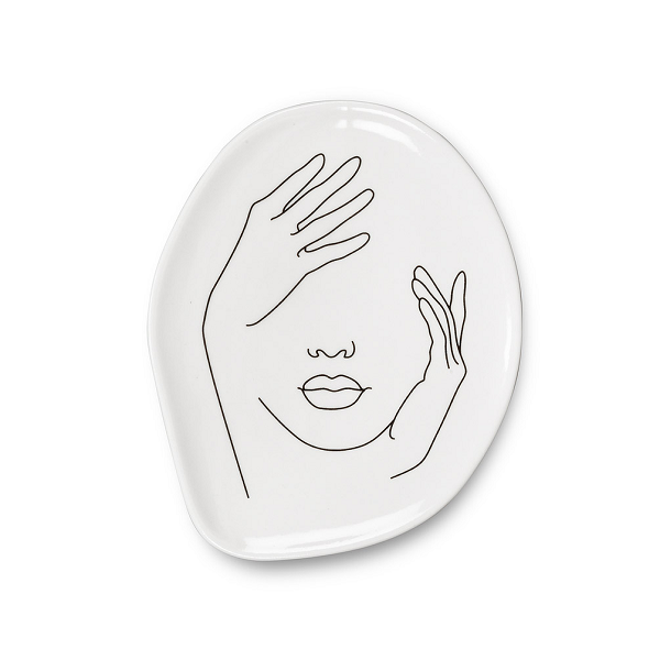 Face and Hands Small Platter 