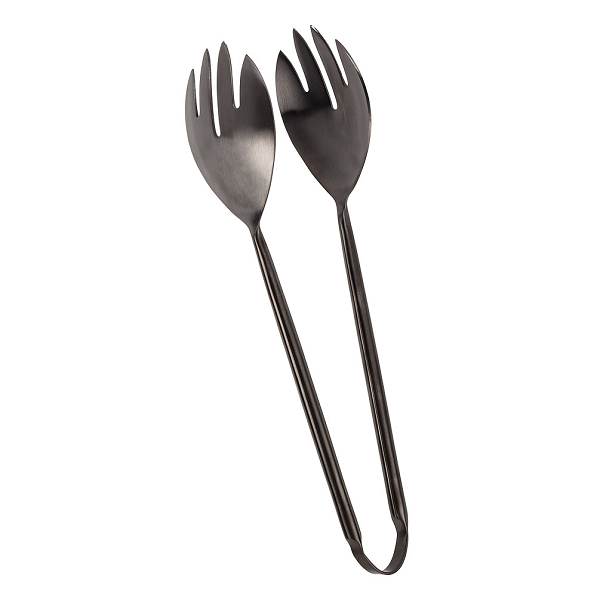 Matte Black Salad Tong 10"