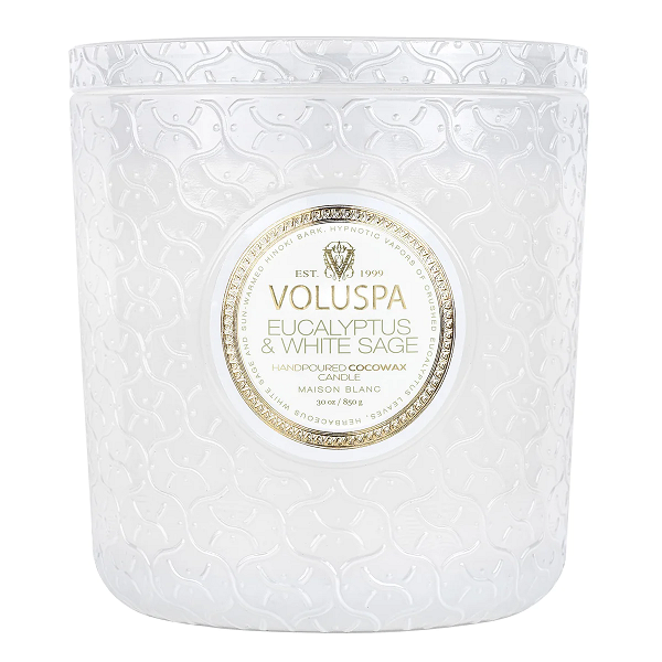 Voluspa Eucalyptus White Sage Luxe Candle