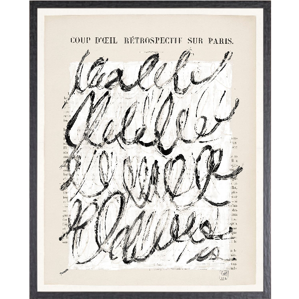 Small White Writing Parisienne Page III