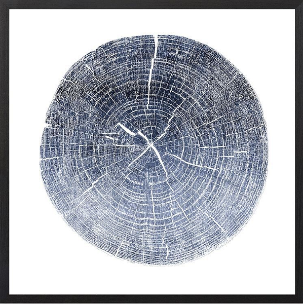 Blue Cross Cut Print I