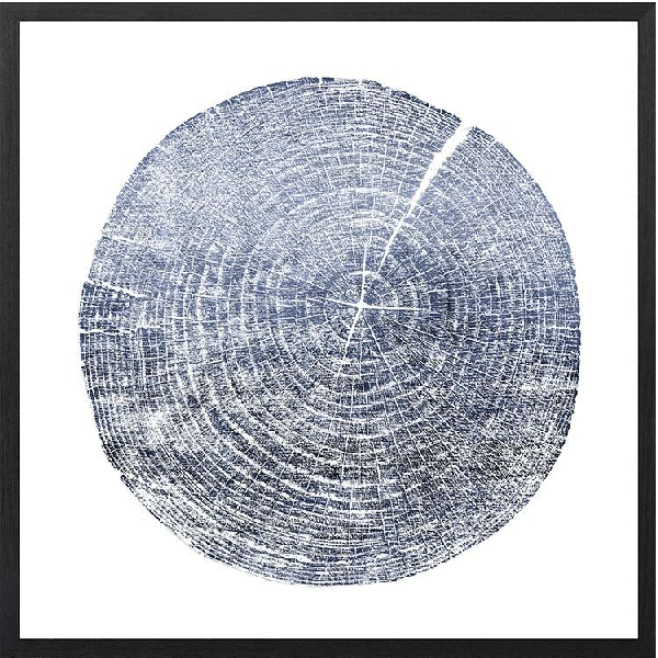 Blue Cross Cut Print II