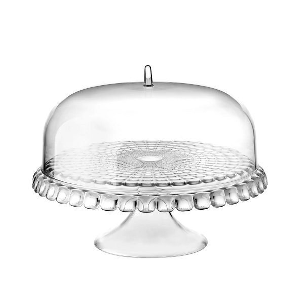 Clear Acrylic Tiffany Cake Stand with Dome - Large