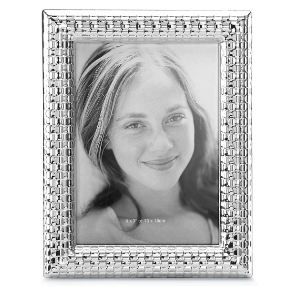 Reed & Barton Watchband Silver 5x7 Frame