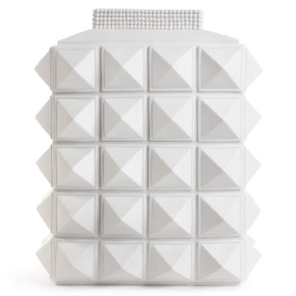 Jonathan Adler White Charade Studded Vase