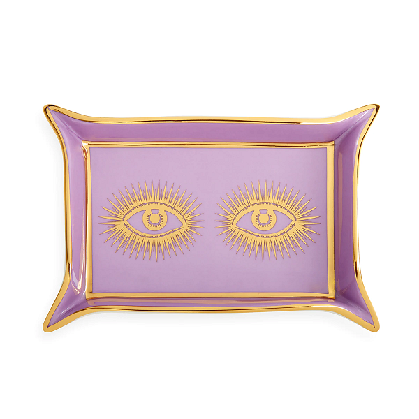 Jonathan Adler Purple Eyes Valet Tray