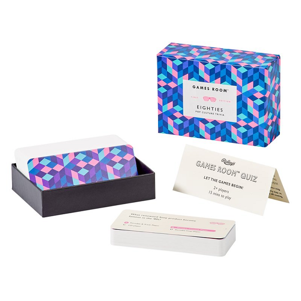 80s Pop Culture Trivia Cards