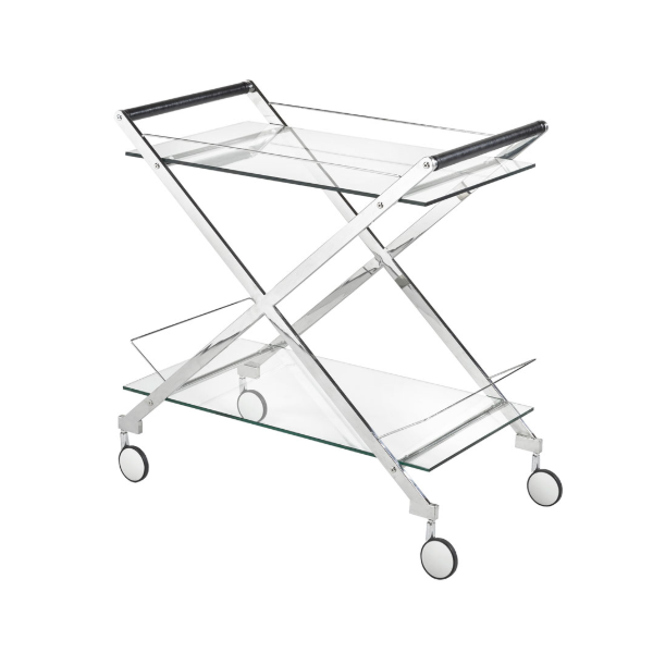 Reign Silver Bar Cart