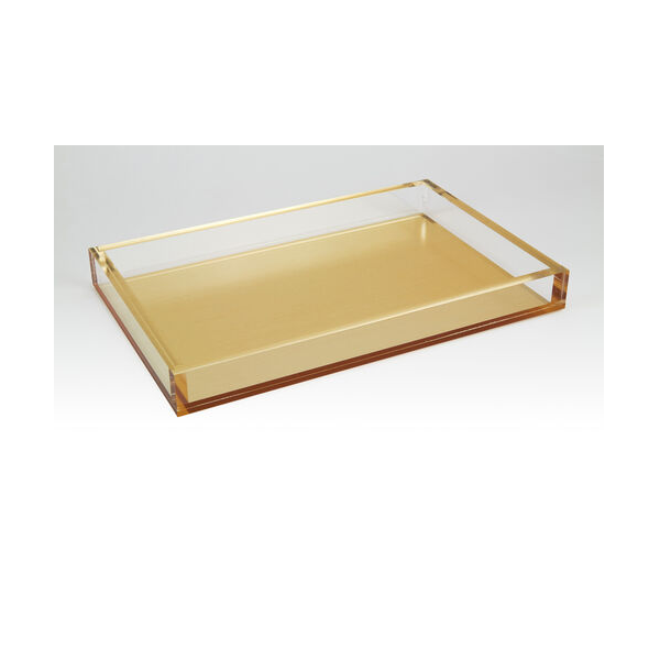 Lucite Gold Tray