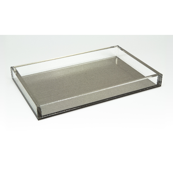 Lucite Tray - Silver
