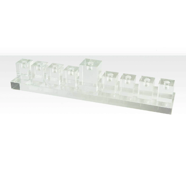 Crystal Glass Menorah