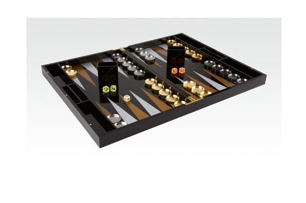 Lucite Backgammon Black