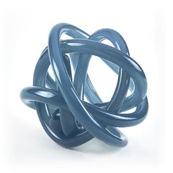 Blue Glass Knot - Large