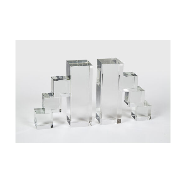 Crystal Steps Set of 2 Bookends
