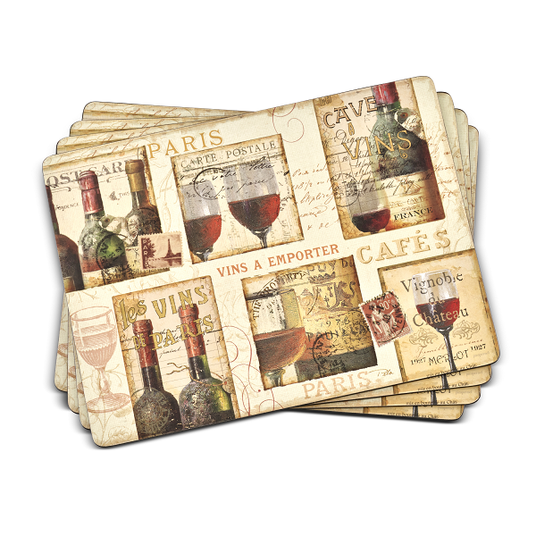French Cellar Set of Four Placemats