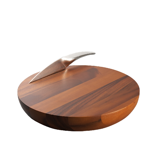 Nambe Harmony Cheese Board W/Knife