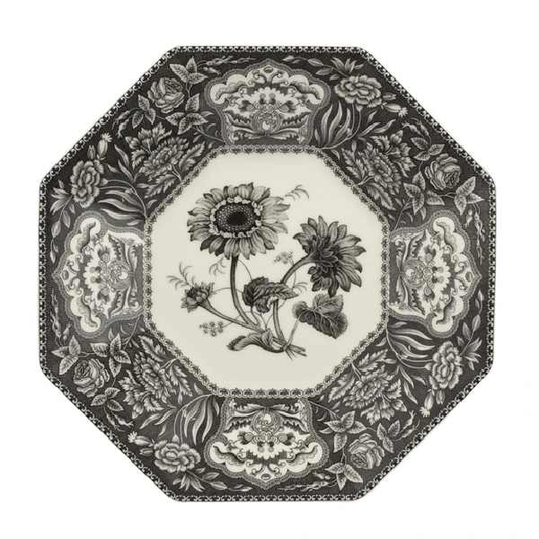 Heritage Octogonal Platter 14'' - Flora