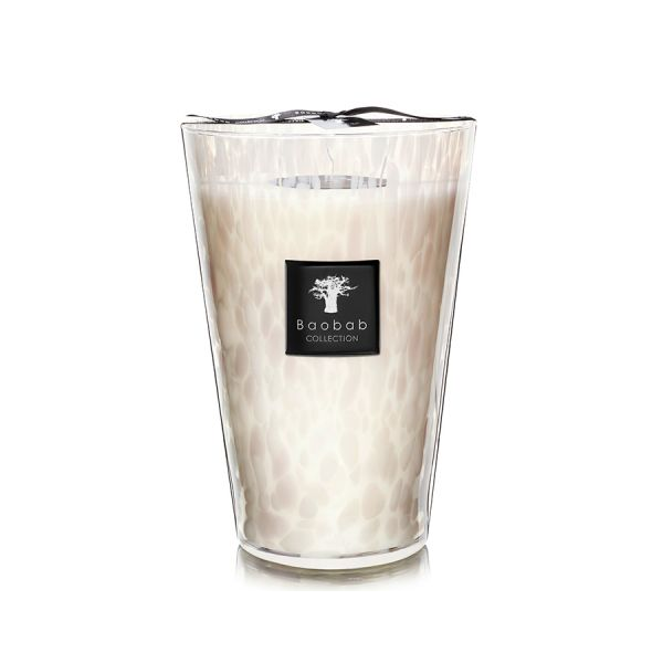 Baobab Collection White Pearls Extra Large Candle