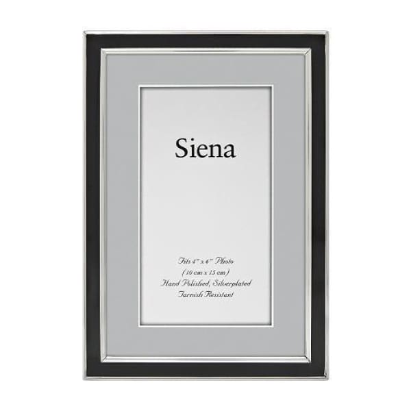 Siena Enamel Black 4x6 Frame - Boutique Marie Dumas
