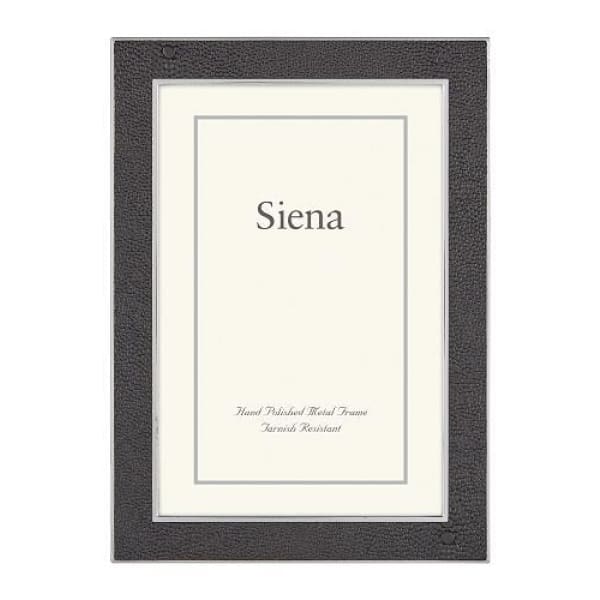 Siena Shagreen Black 5x7 Frame - Boutique Marie Dumas