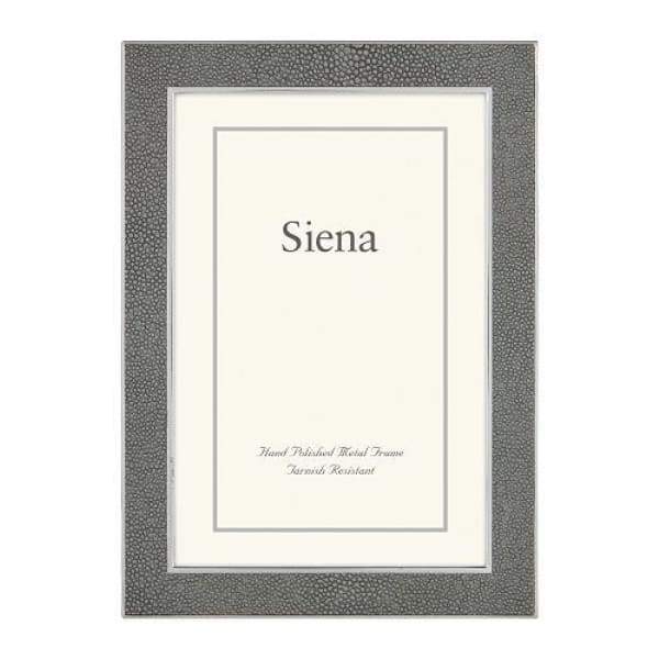Siena Shagreen Gray 4x6 Frame - Boutique Marie Dumas