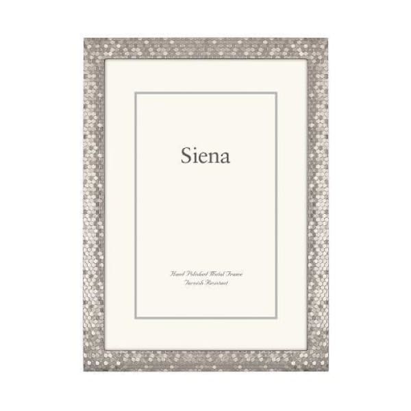 Siena Silver Metallic Glitter 4x6 Frame - Boutique Marie Dumas