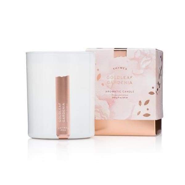 Thymes Goldleaf Gardenia - Poured Candle - Boutique Marie Dumas